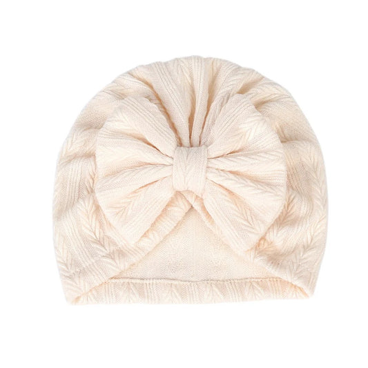 Beige turban hat