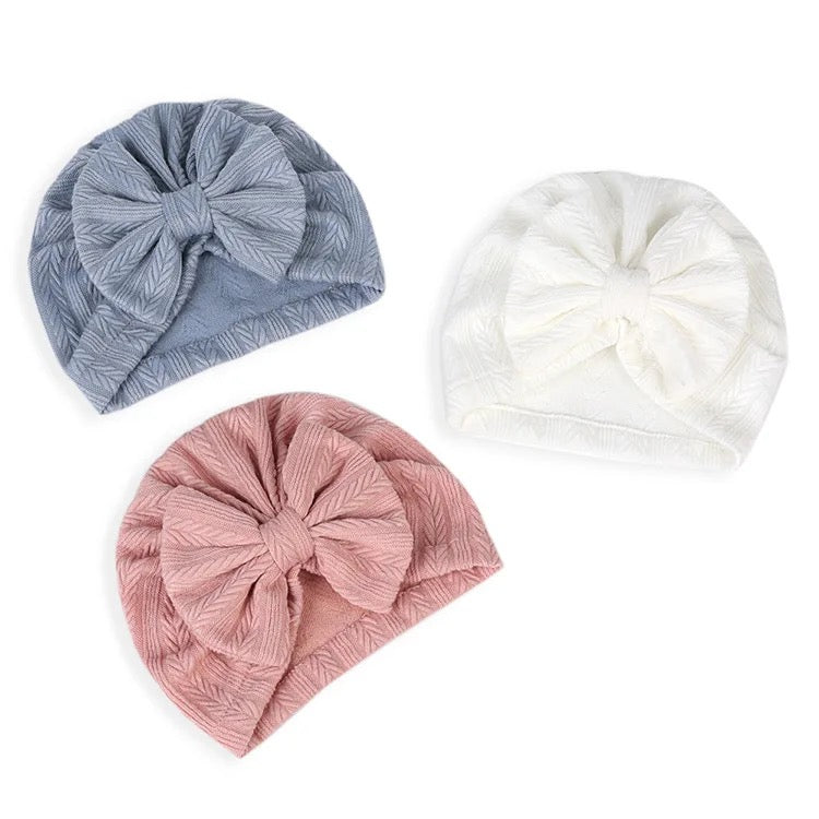 Turban Beanie Hats with Bow