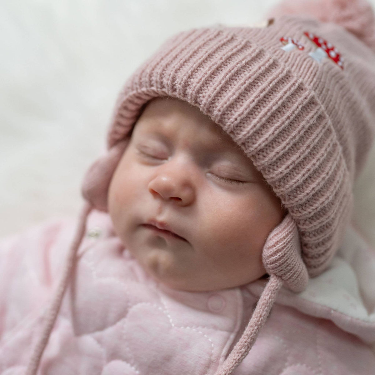 Little Hedgehog & Toadstool Hat and Mittens Set | 0–12 Months